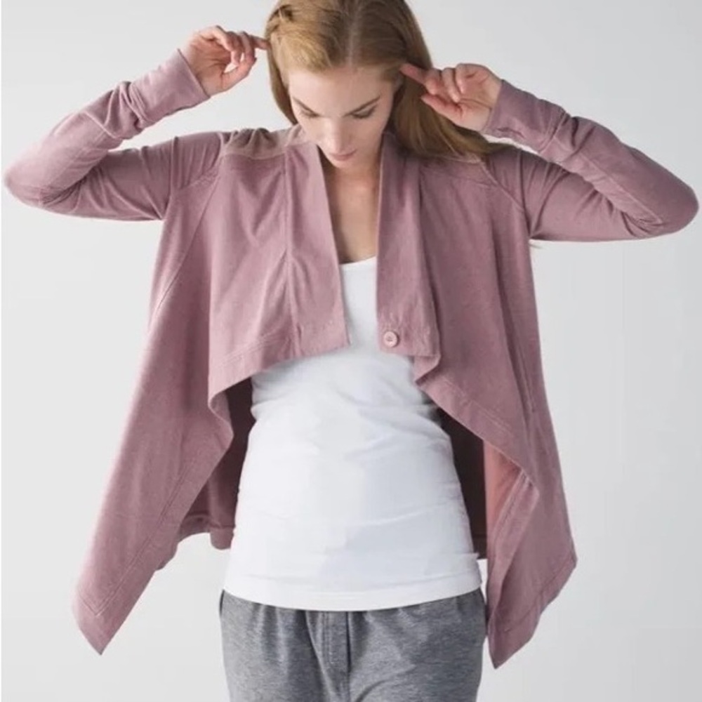 Lululemon Dusty Rose jacket Cardigan sweatshirt size 2
